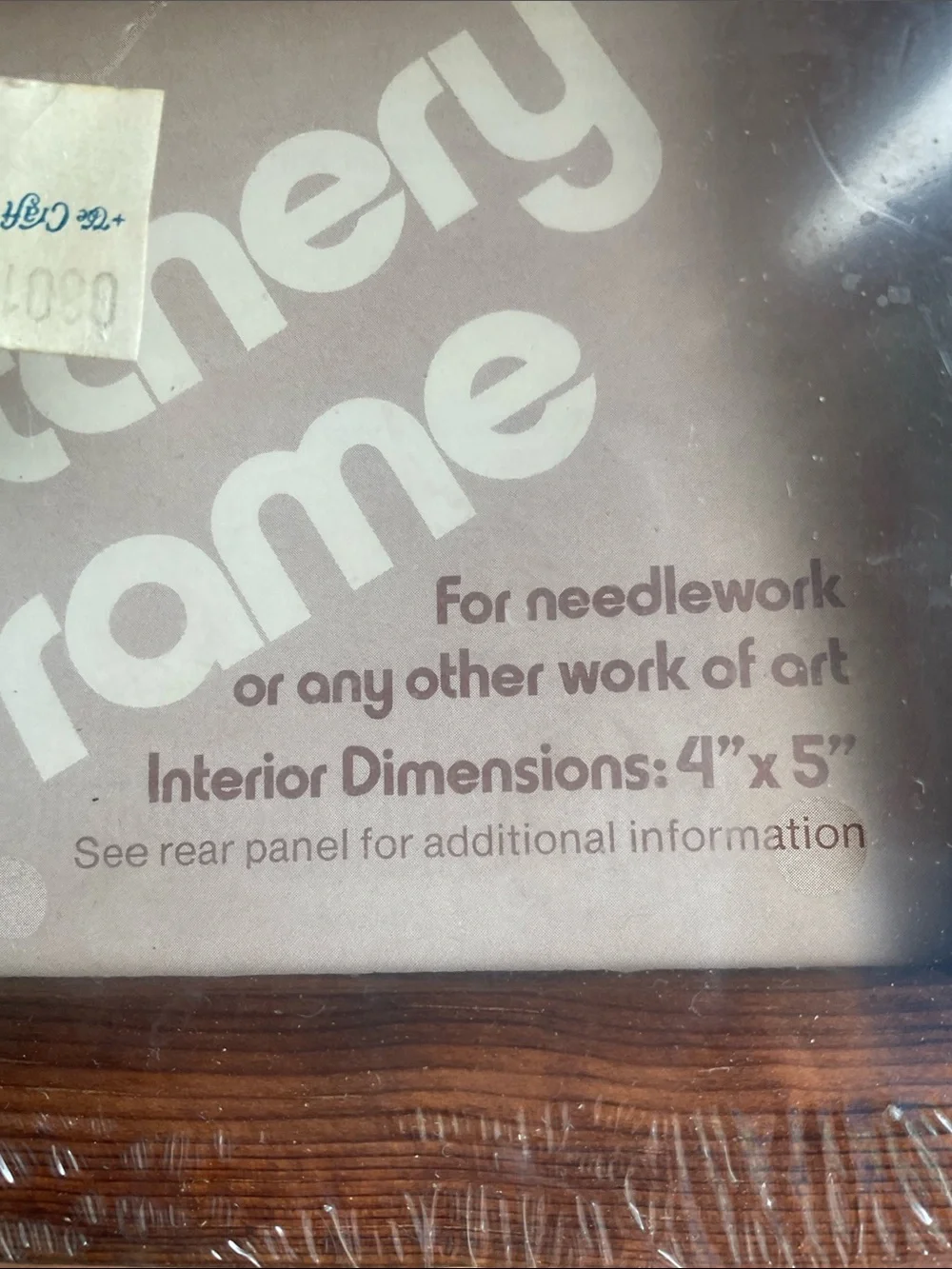 Vintage Wood Grain Stitchery  needlework  Frame by Demi’s Manufacturing